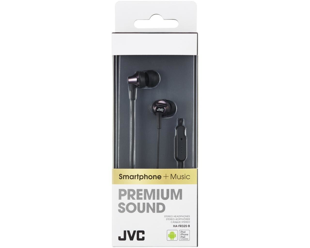 JVC HA-FR325-B-E Black cena un informācija | Austiņas | 220.lv