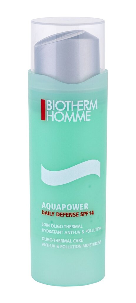 Apsauginė drėkinamoji veido priemonė Biotherm Homme Aquapower Daily Defense SPF14 75 ml cena un informācija | Sejas krēmi | 220.lv