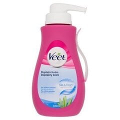 Veet Silk Fresh depilācijas krēms jūtīgai ādai 400 ml цена и информация | Средства для депиляции | 220.lv