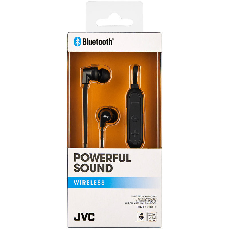 JVC HA-FX21BTBE Bluetooth 4.1 Black cena un informācija | Austiņas | 220.lv