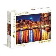 Puzle Clementoni Amsterdam, 500 daļas cena un informācija | Puzles, 3D puzles | 220.lv