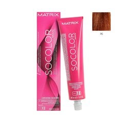 Ilgnoturīga matu krāsa Matrix Socolor Beauty 90 ml, 7C cena un informācija | Matu krāsas | 220.lv