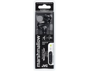 JVC HA-FX38M-B-E Marshmallow наушники с пультом и микрофоном черный цена и информация | Наушники с микрофоном Asus H1 Wireless Чёрный | 220.lv