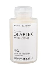 Atjaunojošs līdzeklis nogurušiem matiem Olaplex Hair Perfector No.3 100 ml цена и информация | Распылите крем-спрей на волосы на расстоянии 20-25 см, расчешите их расческой. | 220.lv
