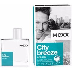 Mexx City Breeze For Him дезодорант для мужчин 75 мл цена и информация | Парфюмированная мужская косметика | 220.lv
