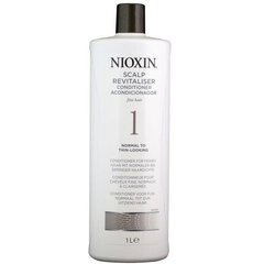 Nioxin System 1 Conditioner - Ādas revitalizators smalkiem, nedaudz retinātiem dabīgiem matiem 1000 ml цена и информация | Бальзамы, кондиционеры | 220.lv