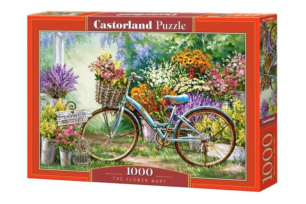 Puzle Puzzle Castorland The Flower Mart, 1000 det. cena un informācija | Puzles, 3D puzles | 220.lv