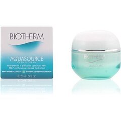 Mitrinošs ādu atjaunojošs sejas krēms - gēls Biotherm Aquasource, 50 ml цена и информация | Кремы для лица | 220.lv