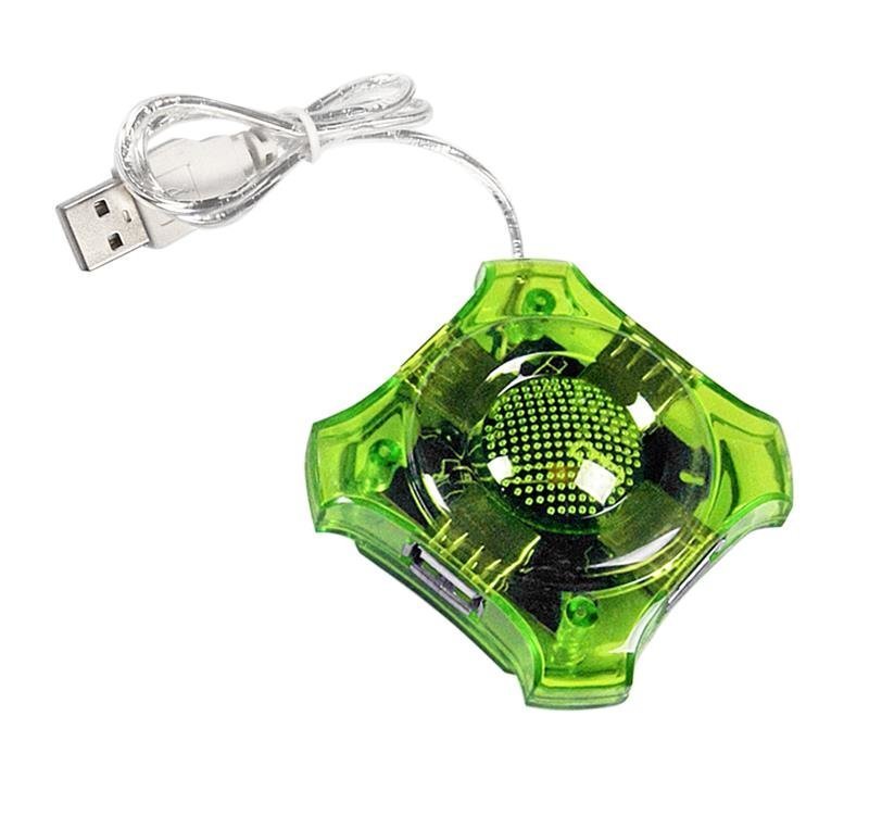 USB centrmezgls Esperanza Star EA150G, zaļš cena un informācija | Adapteri un USB centrmezgli | 220.lv