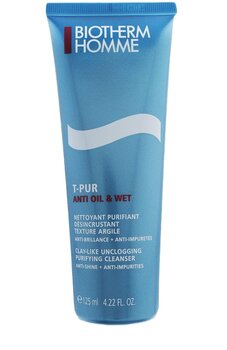 Гель для очистки лица для мужчин Biotherm Homme T-PUR Anti Oil & Shine 125 мл цена и информация | Средства для очищения лица | 220.lv