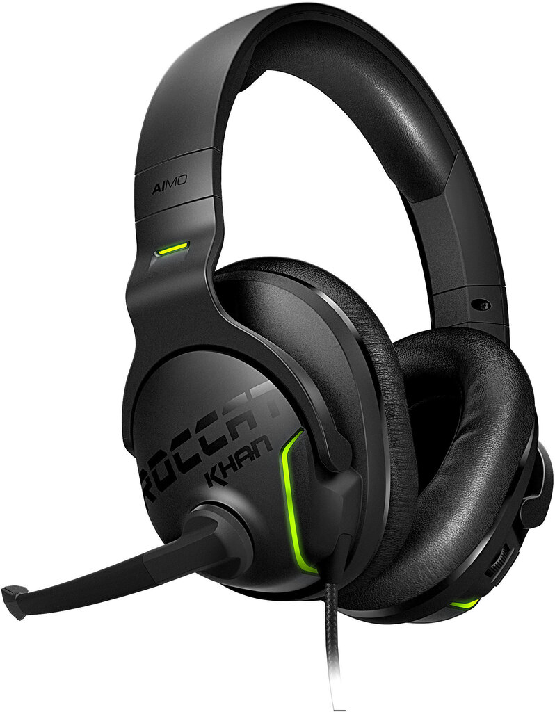 Roccat austiņas ar mikrofonu Khan Aimo, melnas (ROC-14-800) цена и информация | Austiņas | 220.lv