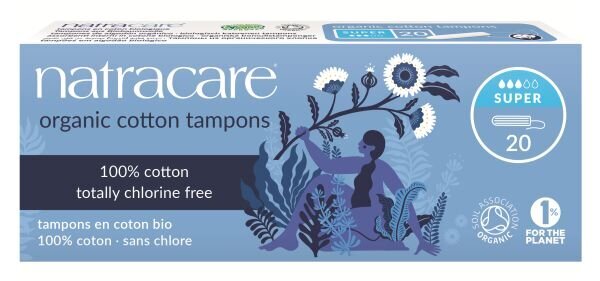 Tamponi Natracare Super 20 gab. цена и информация | Tamponi, higiēniskās paketes, ieliktnīši | 220.lv