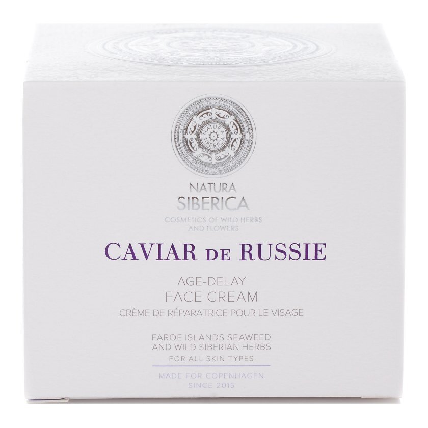 Atjaunojošs sejas krēms Natura Siberica Caviar de Russie, 50 ml cena un informācija | Sejas krēmi | 220.lv