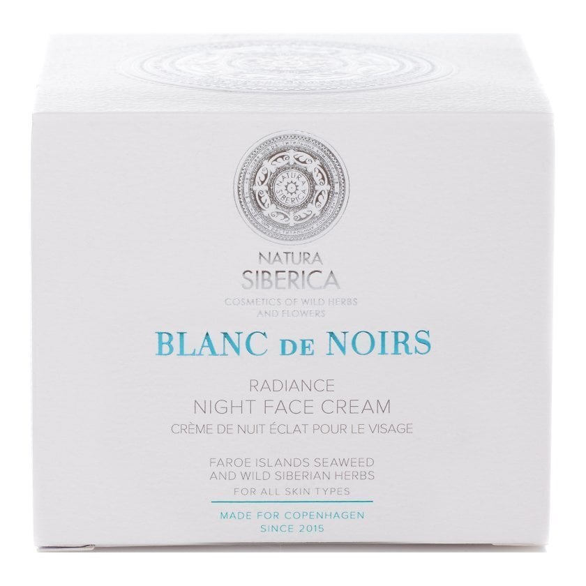 Nakts krēms Natura Siberica Blanc de Noirs Radiance, 50 ml цена и информация | Sejas krēmi | 220.lv