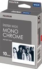 FILM MONOCHROME INSTAX WIDE/10PCS FUJIFILM цена и информация | Прочие аксессуары для фотокамер | 220.lv