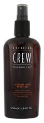 Жидкий гель для волос для мужчин American Crew Classic Medium Hold Spray Gel, 250 мл цена и информация | Средства для укладки волос | 220.lv
