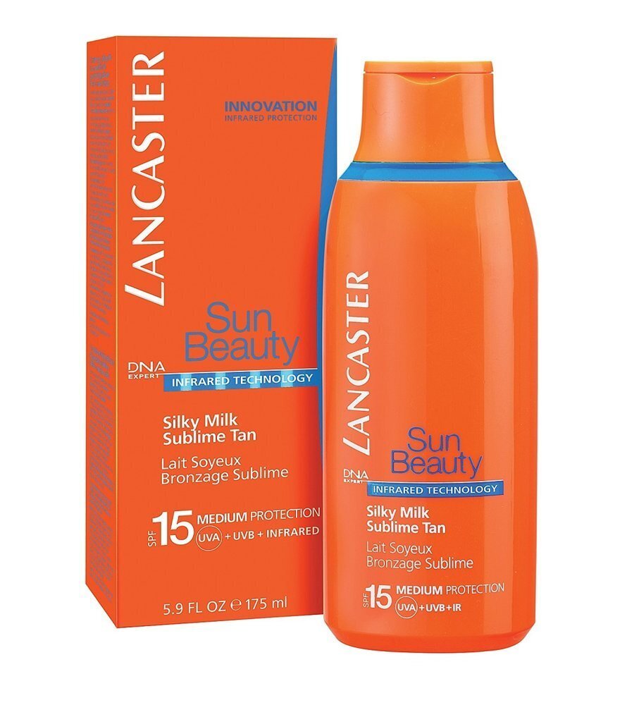 Ķermeņa pieniņš Lancaster Sun Beauty ar SPF 15, 175 ml cena un informācija | Sauļošanās krēmi | 220.lv