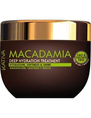 Mitrinoša matu maska Kativa Macadamia, 250 ml цена и информация | Средства для укрепления волос | 220.lv