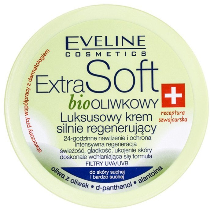 Sejas un ķermeņa krēms Eveline Cosmetics Extra Soft Bio Olive Oil, 200 ml цена и информация | Ķermeņa krēmi, losjoni | 220.lv