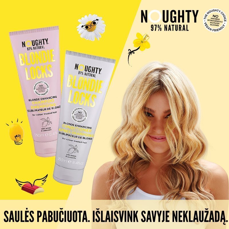 NOUGHTY Blondie Locks šampūns gaišiem matiem 250ml cena un informācija | Šampūni | 220.lv