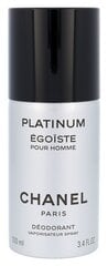 Дезодорант-спрей Chanel Egoiste Platinum, 100 мл цена и информация | Мужская парфюмированная косметика | 220.lv