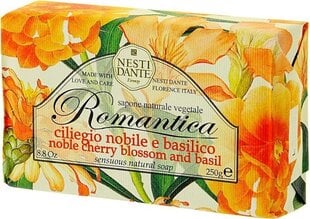 Dabīgā ziepes Nesti Dante Romantica Noble Cherry Blossom And Basil 250 g cena un informācija | Ziepes | 220.lv