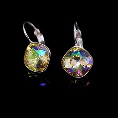 Серьги "Ослепительный Блеск IV (Luminous Green)" с кристаллами Swarovski™ цена и информация | Серьги | 220.lv