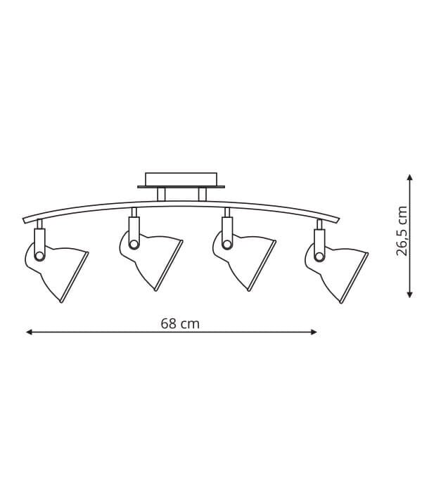 Light Prestige lampa Bolzano 4 цена и информация | Griestu lampas | 220.lv