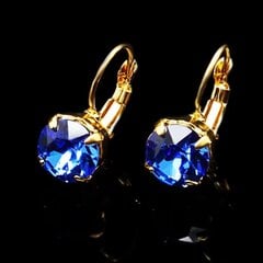 Серьги "Великолепие (Sapphire)" с кристаллами Swarovski™ цена и информация | Серьги | 220.lv