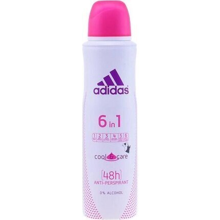 Dezodorants Adidas 6in1 Cool & Care 48h 150 ml цена и информация | Dezodoranti | 220.lv