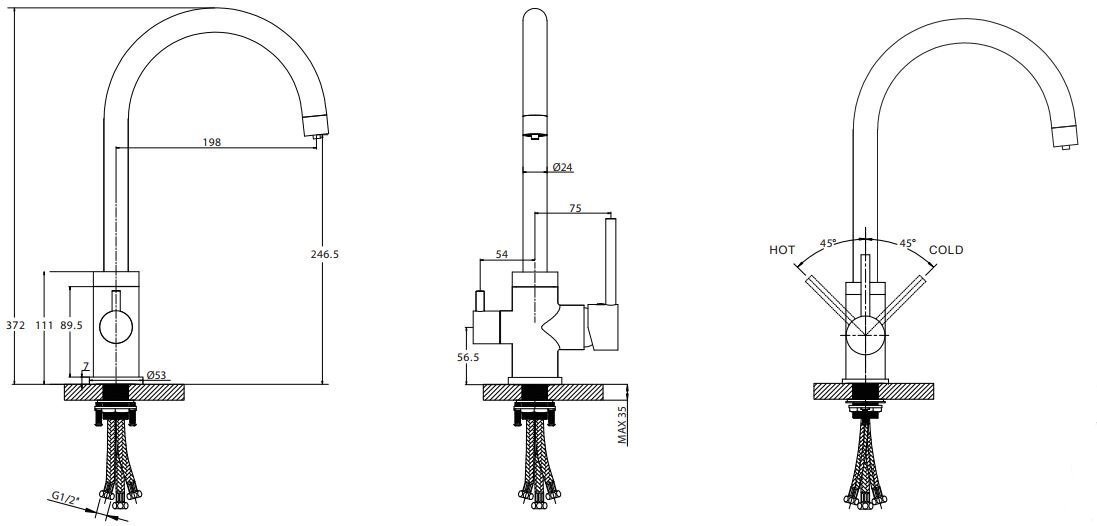 Virtuves jaucējkrāns ar dzeramā ūdens funkciju Aquasanita Sabiaduo 2963, Alumetallic 202 цена и информация | Ūdens maisītāji virtuvei | 220.lv