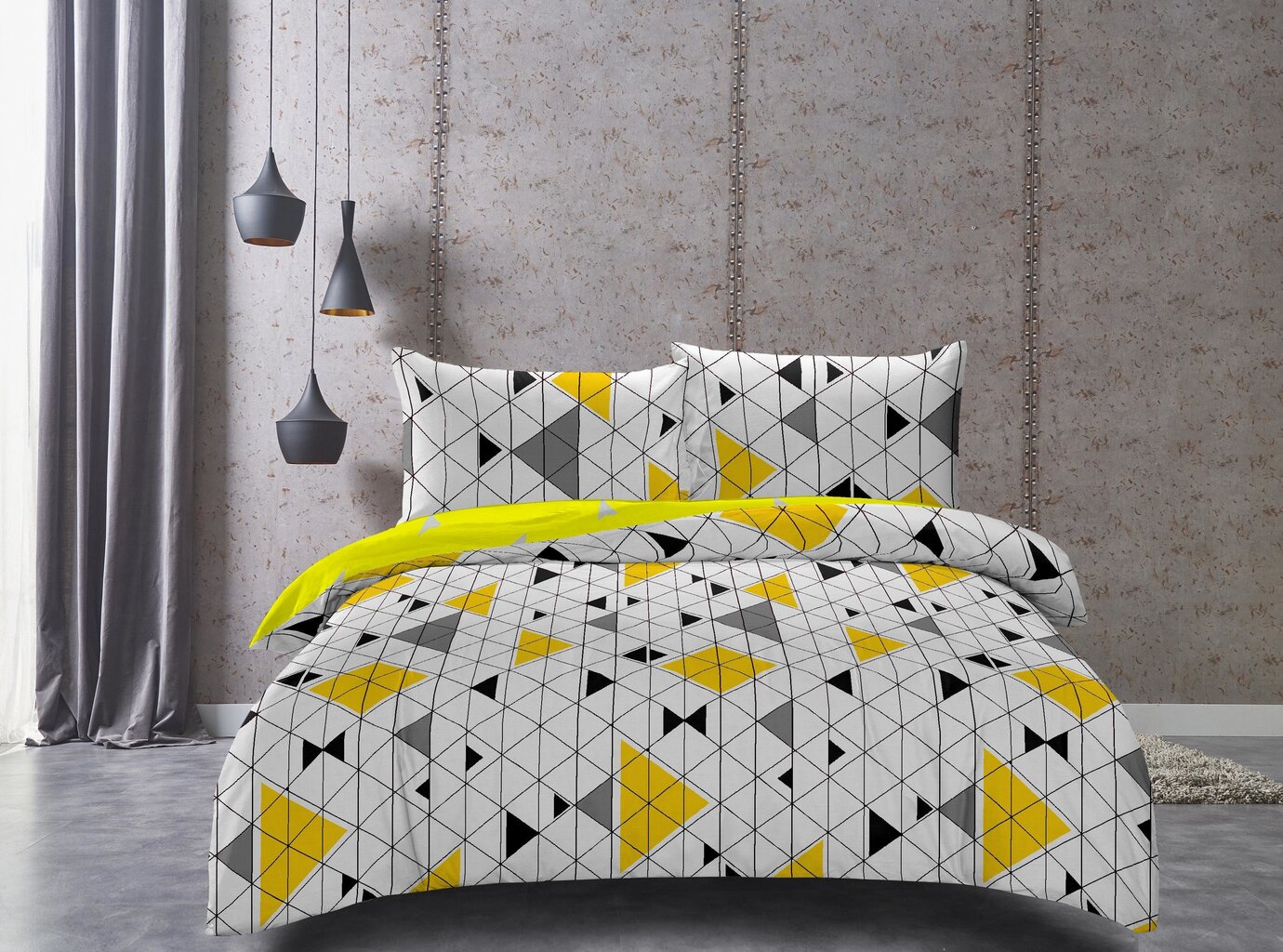 DecoKing gultas veļas komplekts Ducato Collection Geometric, 155x220, 2 daļas цена и информация | Gultas veļas komplekti | 220.lv