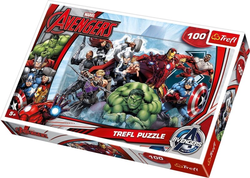 TREFL Puzle 100 Avengers cena un informācija | Puzles, 3D puzles | 220.lv