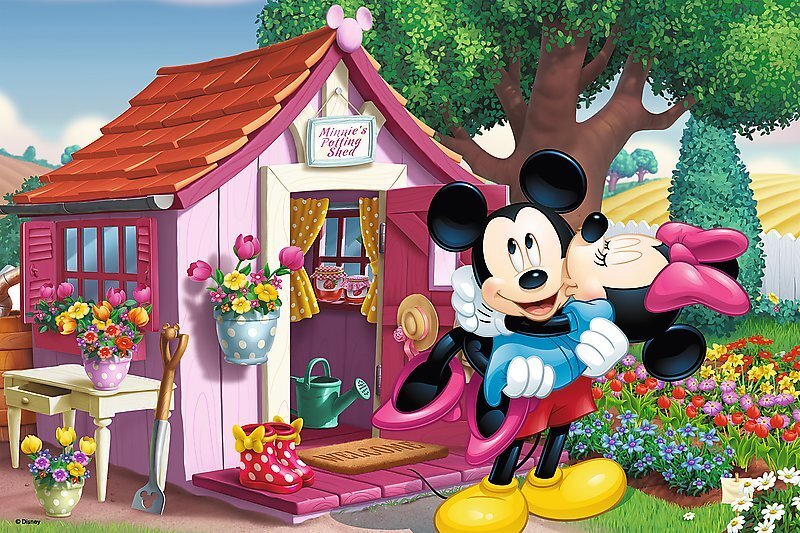 TREFL DISNEY Puzle "Mikijs un Minnija" 60 detaļas cena un informācija | Puzles, 3D puzles | 220.lv