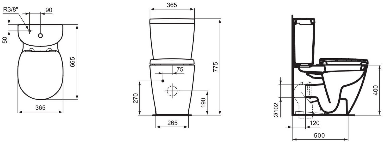 Tualetes pods Ideal Standard Connect цена и информация | Tualetes podi | 220.lv