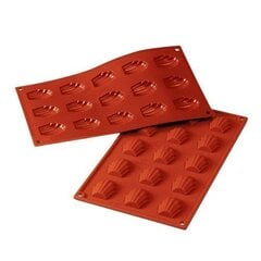 Elastotech silikona forma madeleinēm, 15 gab. cena un informācija | Cepamais papīrs, trauki, formas | 220.lv