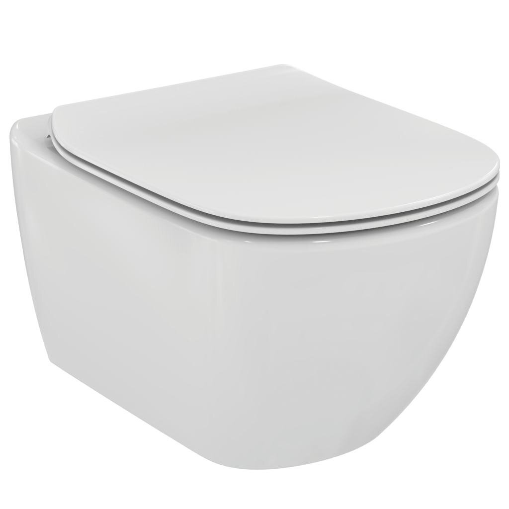 Sienas tualete Ideal Standard Tesi AquaBlade, ar lēni aizveramu vāku cena un informācija | Tualetes podi | 220.lv