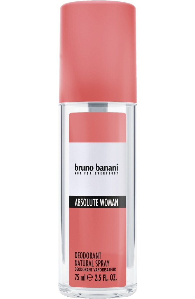 Bruno Banani Absolute Woman dezodorants sievietēm, 75 ml цена и информация | Parfimēta sieviešu kosmētika | 220.lv