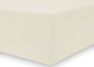 DecoKing трикотажная Nephrite Collection Cream простынь с резинкой, 200x220 см цена и информация | Простыни | 220.lv