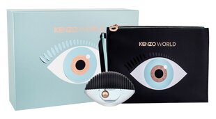 Комплект Kenzo Kenzo World: edp 50 мл + косметичка цена и информация | Женские духи Lovely Me, 50 мл | 220.lv