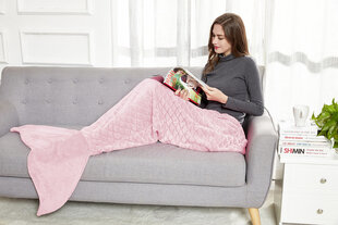 Одеяло Siren из микрофибры розового цвета 140 см цена и информация | Покрывала, пледы | 220.lv