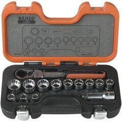 Набор проходных головок Bahco, 14 деталей, S140T цена и информация | Механические инструменты | 220.lv