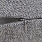 Spilvenu pārvalki, 4 gab., 50x50 cm, linam līdzīgs pelēks audums cena un informācija | Gultas veļas komplekti | 220.lv