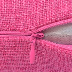 vidaXL spilvenu pārvalki, 4 gab., 80x80 cm, linam līdzīgs rozā audums cena un informācija | Gultas veļas komplekti | 220.lv