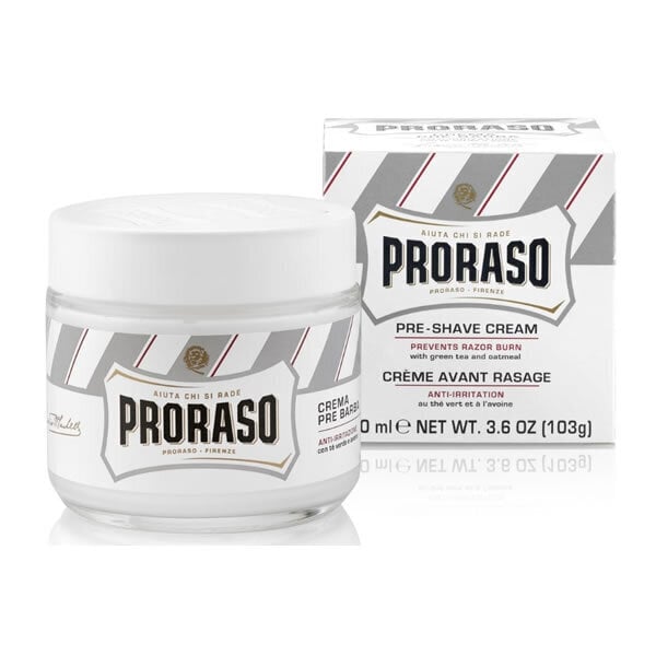 Proraso Pirmsskūšanās un pēcskūšanās krēms jūtīgai ādai Zaļā tēja 100 ml cena un informācija | Skūšanās piederumi, kosmētika | 220.lv