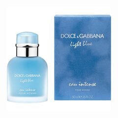 Dolce & Gabbana Light Blue Eau Intense Pour Homme EDP vīriešiem 50 ml cena un informācija | Dolce&Gabbana Smaržas, kosmētika | 220.lv