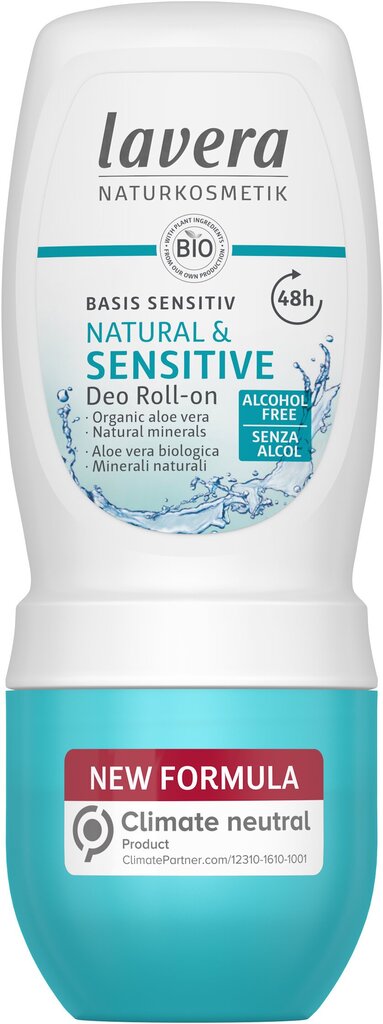 Dezodorants - rullītis Lavera Basis Sensitive 50 ml cena un informācija | Dezodoranti | 220.lv