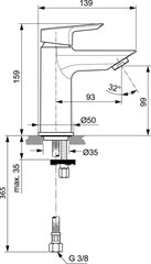 Смеситель для раковины Ideal Standard Tesi цена и информация | Смесители | 220.lv