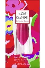 Туалетная вода Naomi Campbell Bohemian Garden EDT для женщин, 15 мл цена и информация | Женские духи Lovely Me, 50 мл | 220.lv