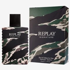 Tualetes ūdens Replay Signature Man EDT vīriešiem, 50 ml цена и информация | Мужские духи | 220.lv